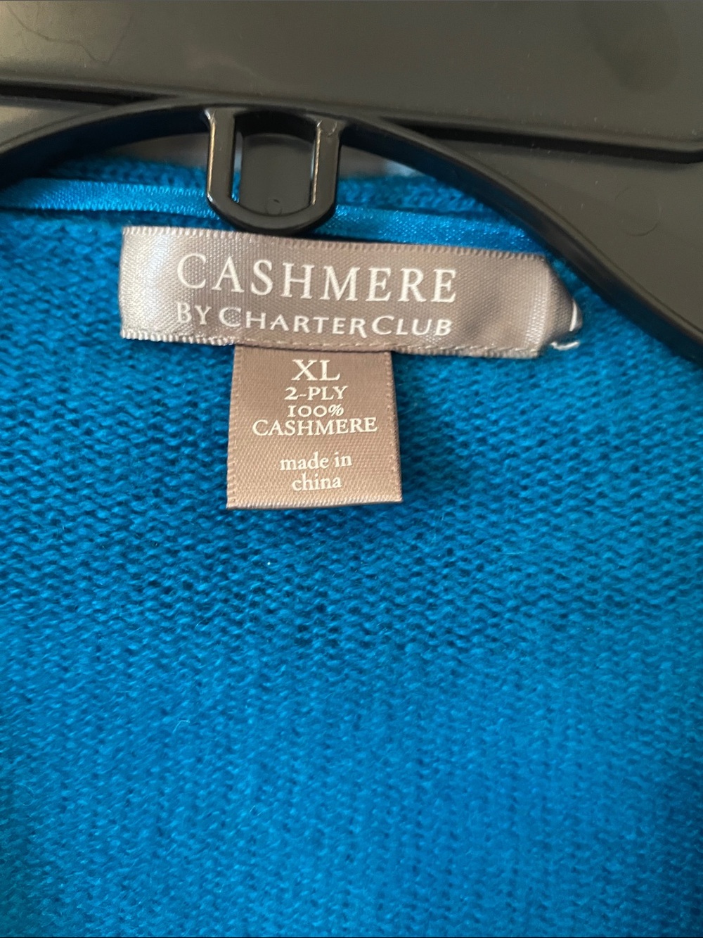 Charter Club Turquoise Ruffle-Front Open Cardigan - Picture 2 of 7